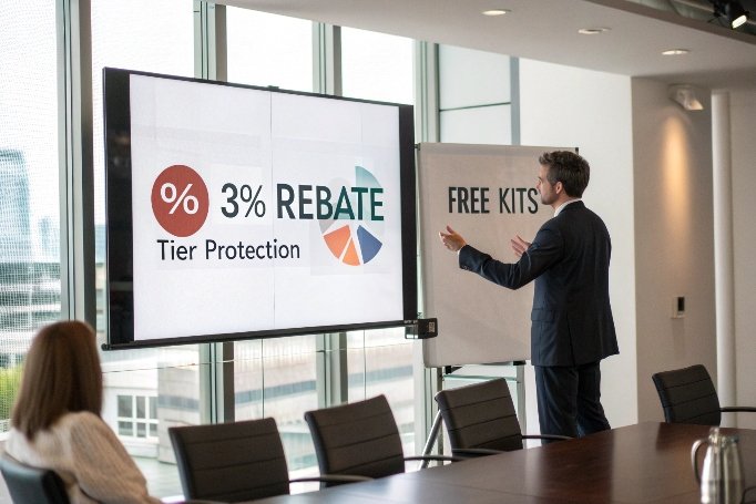 مدير يقدم خطة الخصم والحوافز (ID#4)