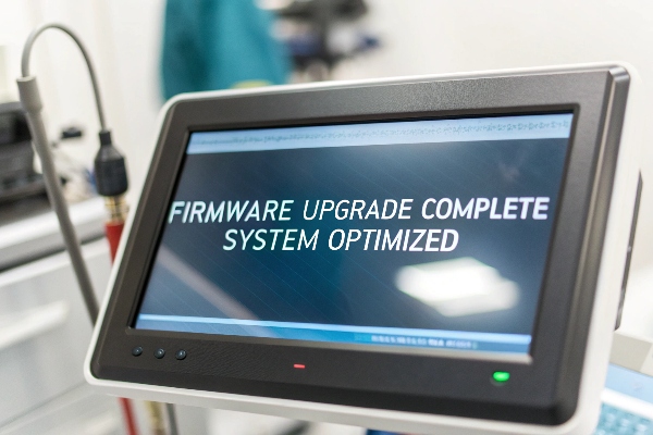 Anzeige der abgeschlossenen Firmware-Aktualisierung und des optimierten Systems (ID#5)