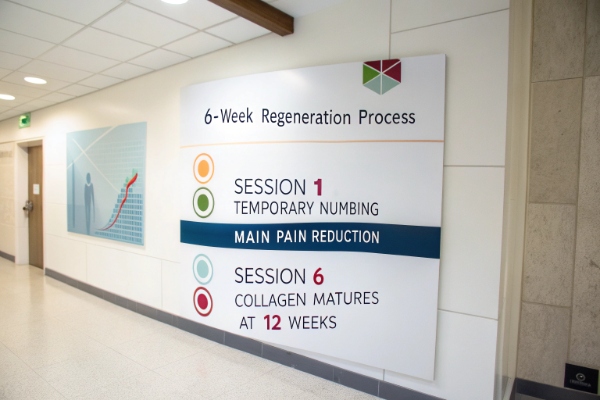 Clinical sign outlining 6-Week Regeneration Process and main pain reduction (ID#4)
