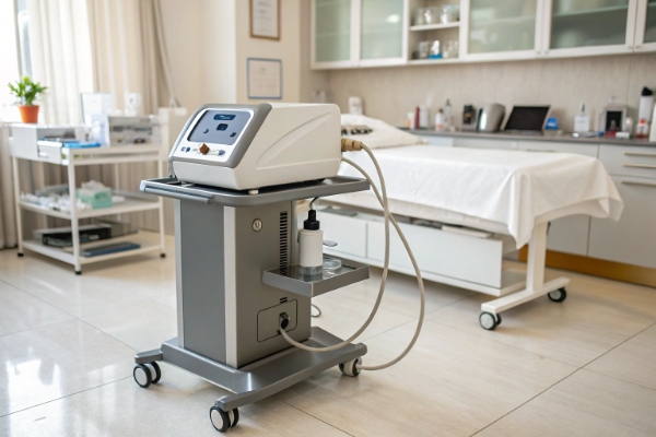 A beauty treatment room featuring the latest high-end private label aesthetic machine (ID#5)