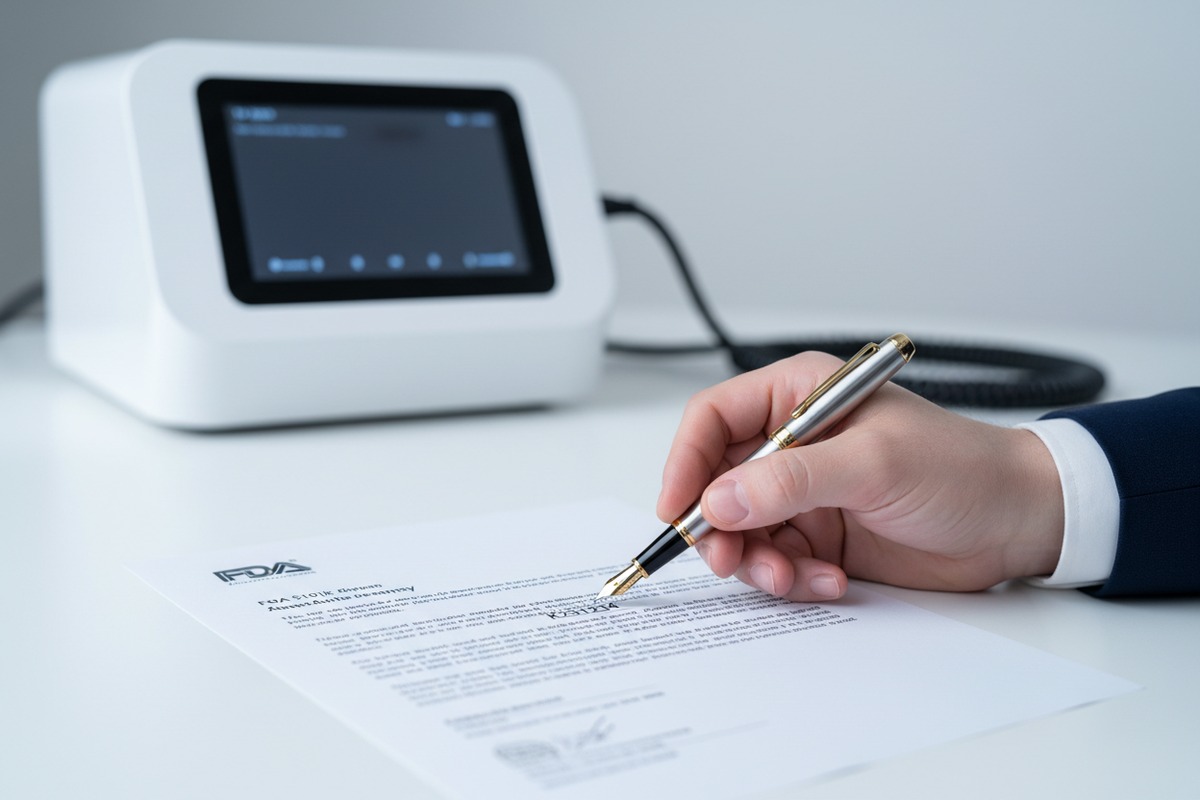 FDA 510(k)-Zulassungsdokumente Wesentliche FDA 510(k)-Zulassungsdokumente und Sicherheitszusammenfassungen für Anbieter von Stoßwellentherapiegeräten (ID#2)