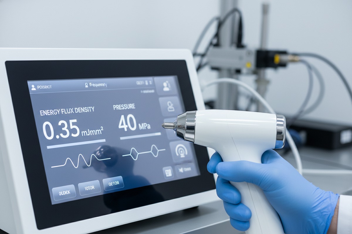 Energy Density and Pressure Evaluating energy density and pressure range for clinical efficacy in shockwave therapy treatments (ID#2)