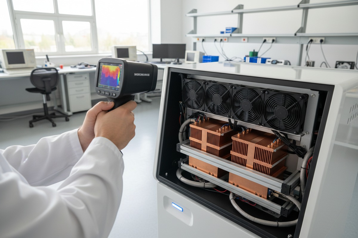 Cooling System Inspection Inspecting internal cooling systems and ventilation fans to prevent shockwave machine overheating failures (ID#4)