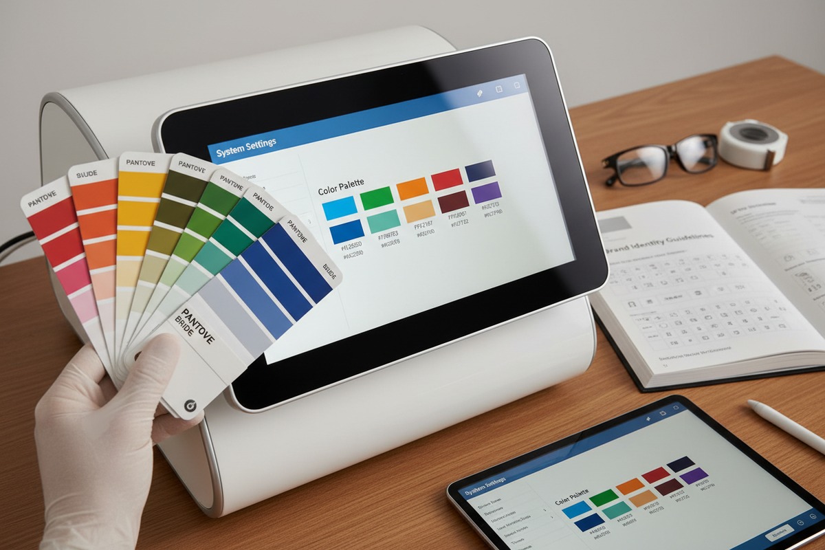 Replicating brand visual identity on medical grade shockwave therapy machine display screens (ID#2)