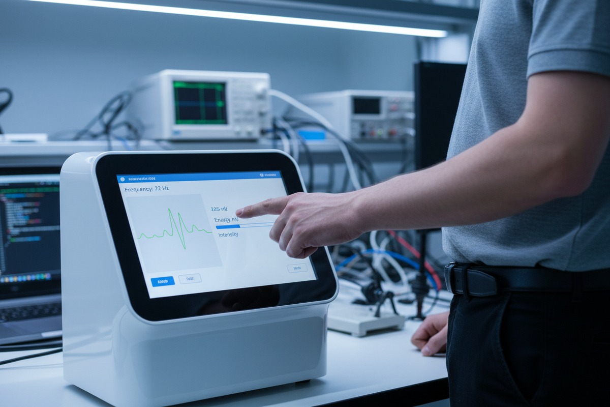Technical benchmarks for shockwave therapy software handling custom treatment parameters and safety lockouts (ID#3)