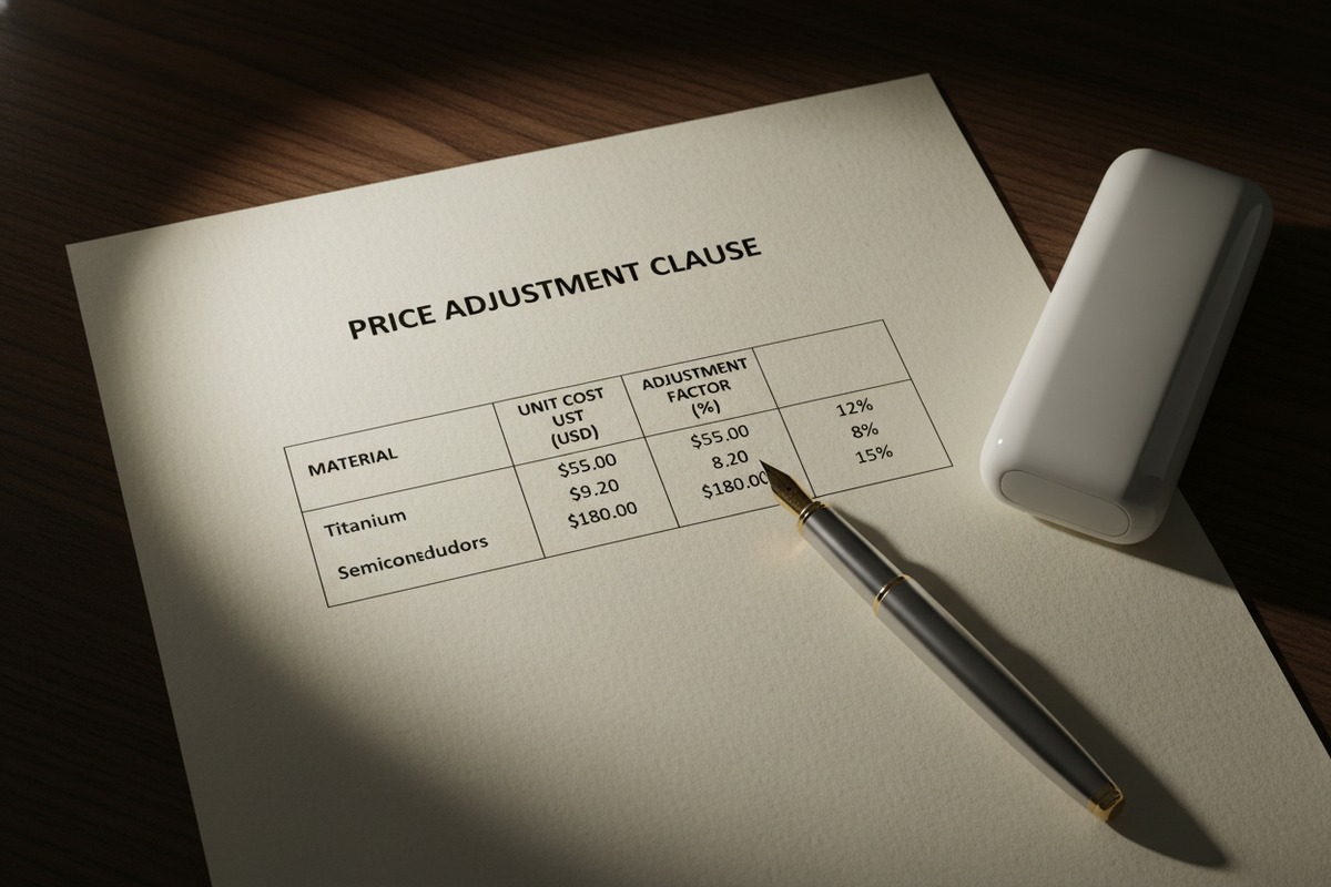 Verifying Manufacturer Price Increases Manufacturer evidence and cost breakdowns justifying price increases due to raw material costs (ID#4)