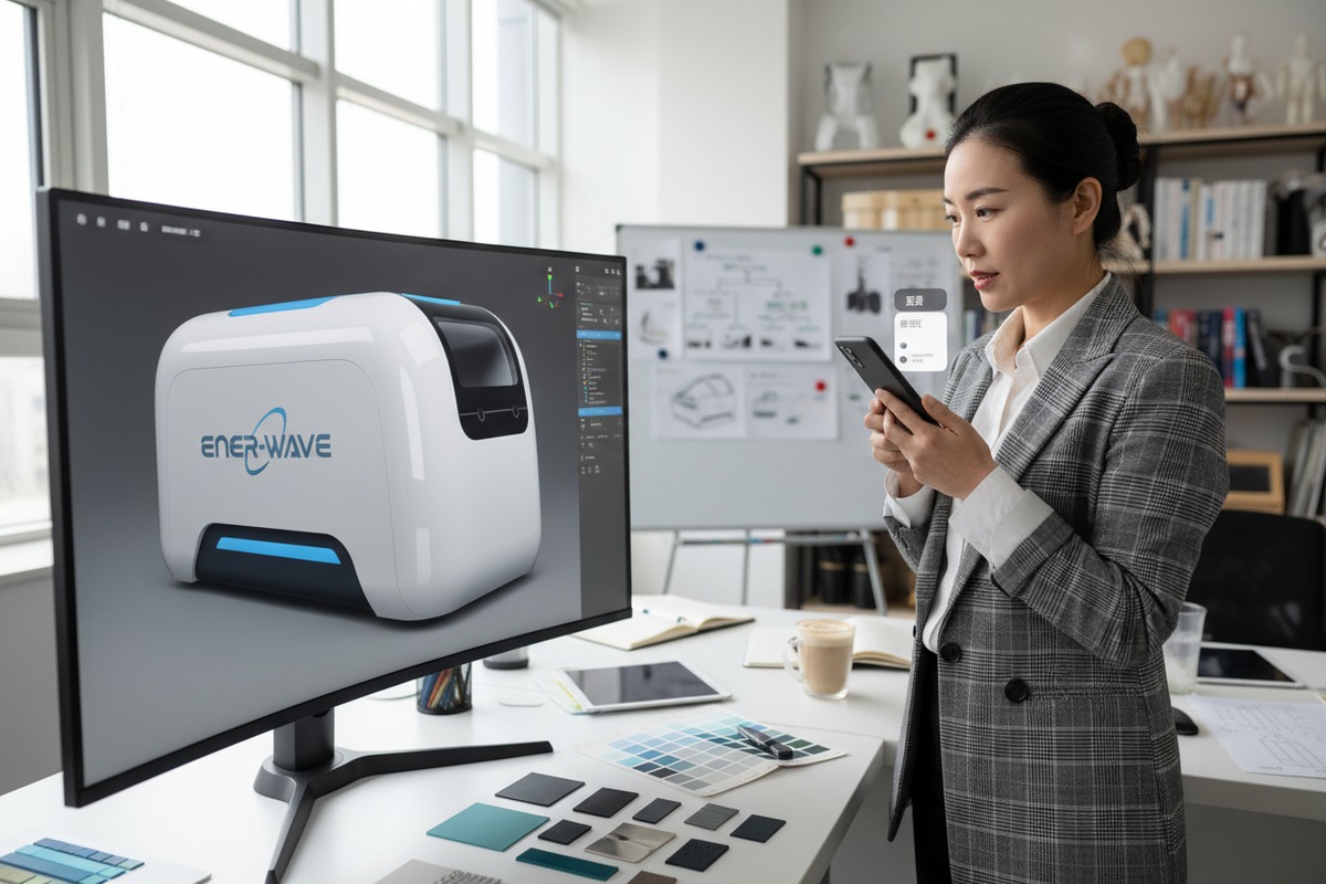 Coordination des exigences de marque privée et de marque OEM pour les machines à ondes de choc à l'aide d'applications de messagerie instantanée (ID#4)