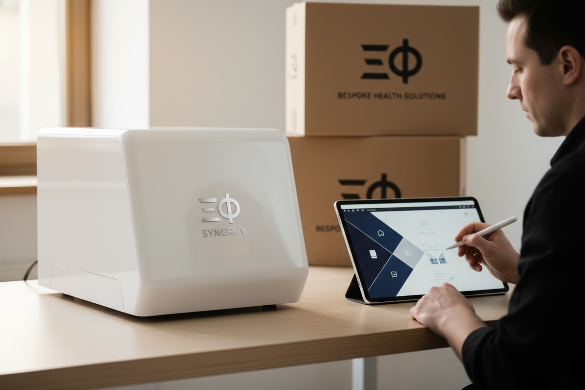Anpassung von Dual-Handle-Stoßwellenmaschinen mit OEM-Branding und spezifischen technischen Softwareanforderungen (ID#3)