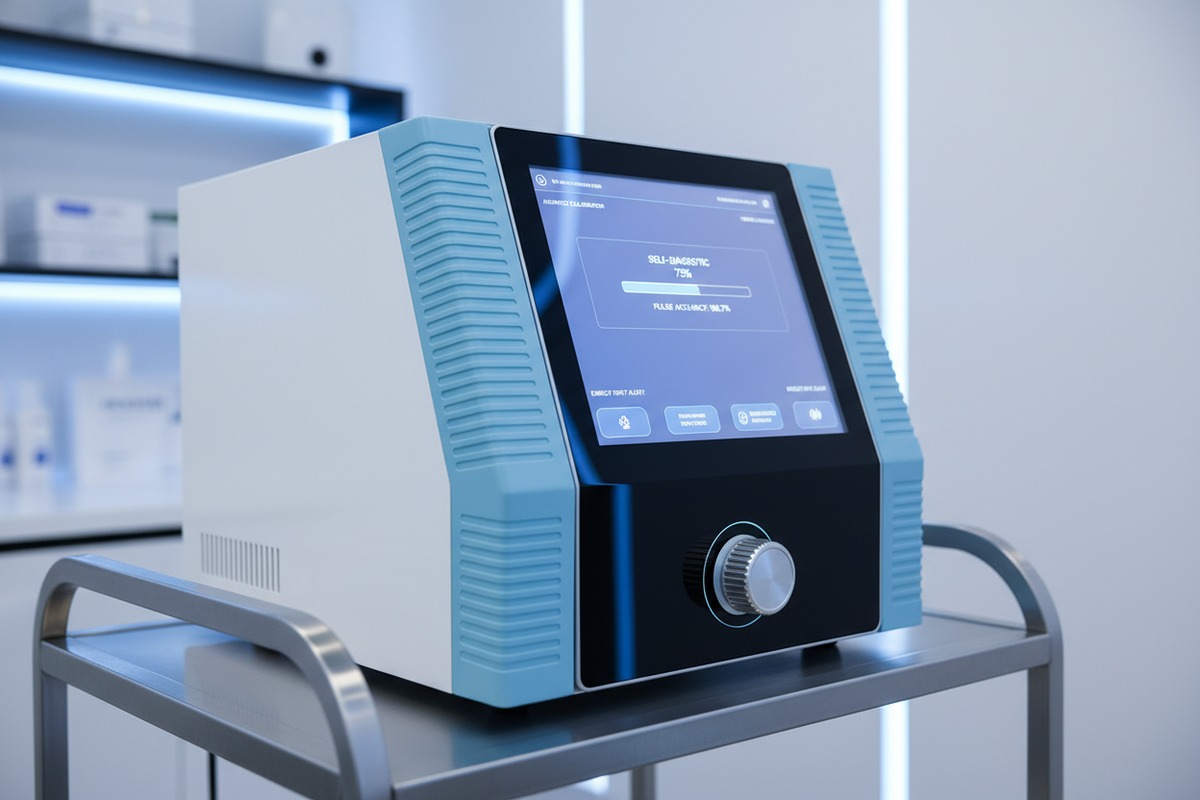 Machines d'ondes de choc sous marque privée conformes à la norme CEI 60601 et dotées d'un logiciel d'étalonnage de diagnostic intégré (ID#4)