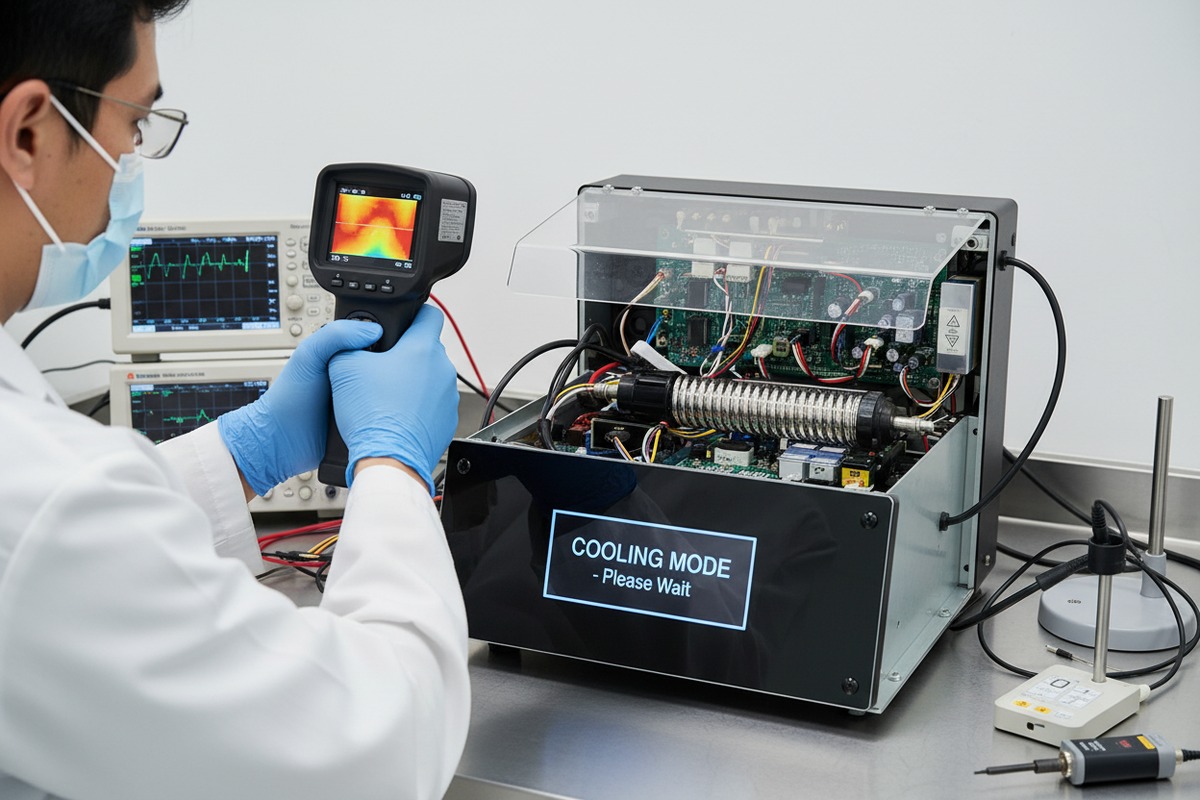 Umfassende Testprotokolle, einschließlich Wärmebildgebung und Belastungstests, um die Zuverlässigkeit der Maschine zu gewährleisten (ID#4)
