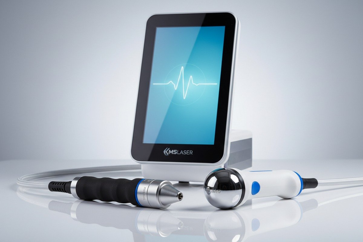 Machine de thérapie par ondes de choc personnalisable avec options OEM pour le branding et une interface utilisateur personnalisée (ID#4)