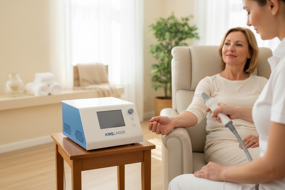 Professional grade shockwave machine with adjustable settings and certified quality for clinical use (ID#4)