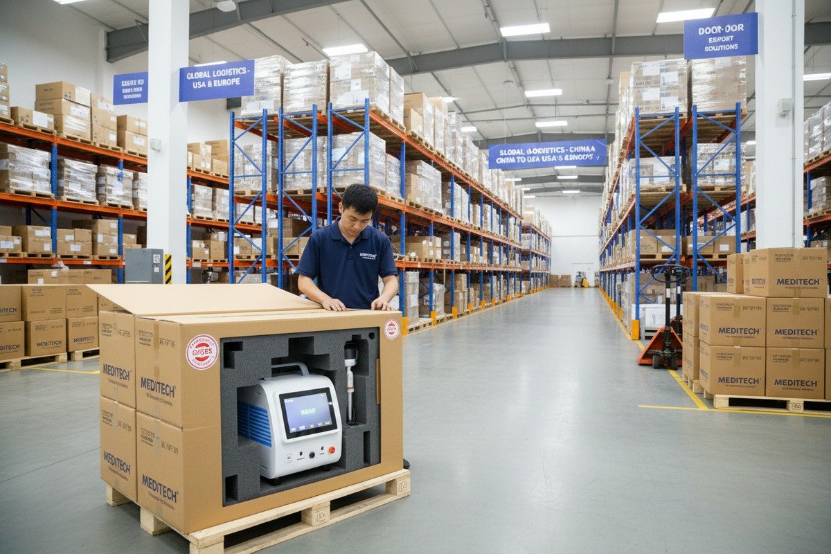 Additional fees for custom packaging and machine casing designs for branded shockwave therapy equipment (ID#4)