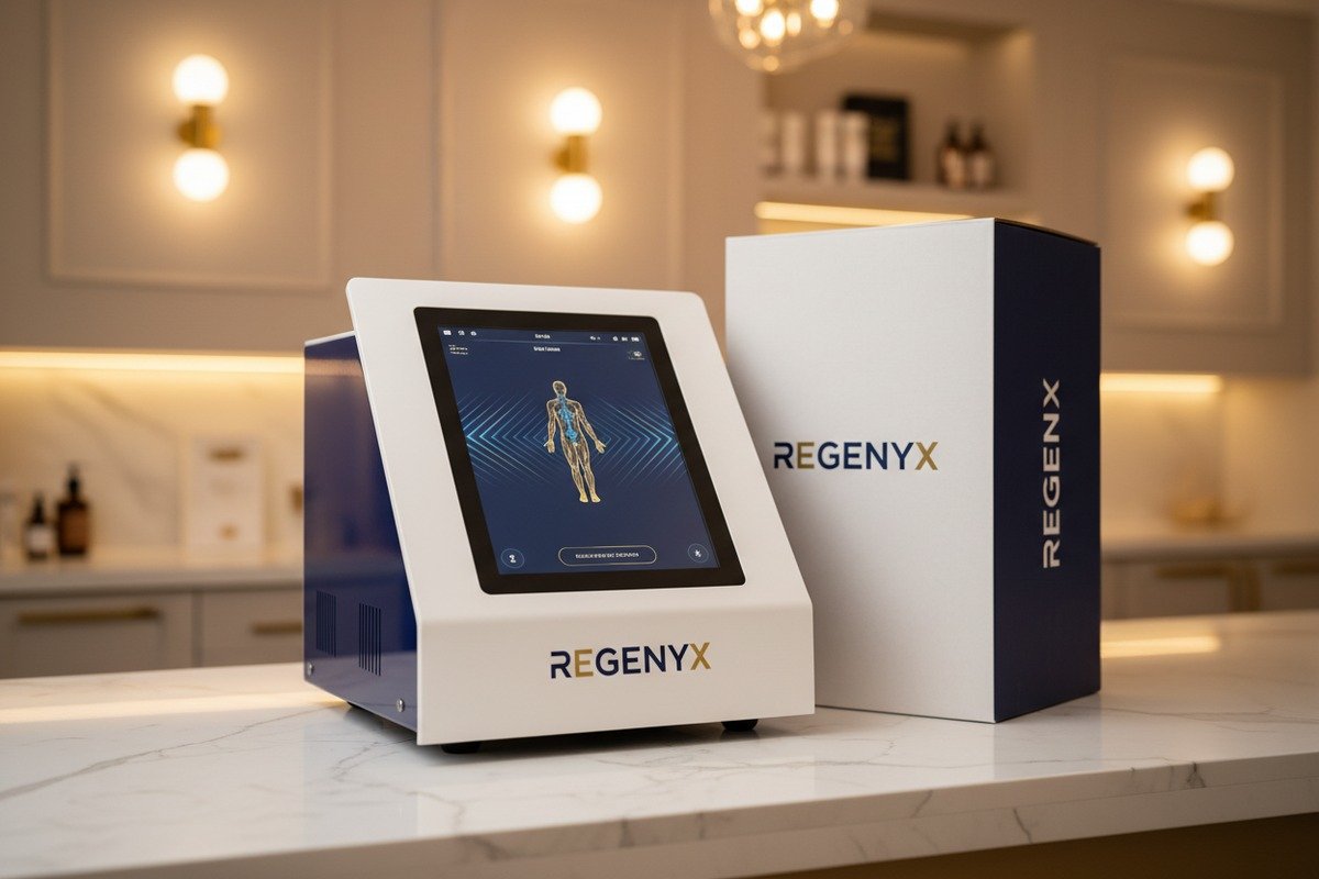 Matching shockwave device colors and logos to maintain a cohesive brand identity (ID#3)