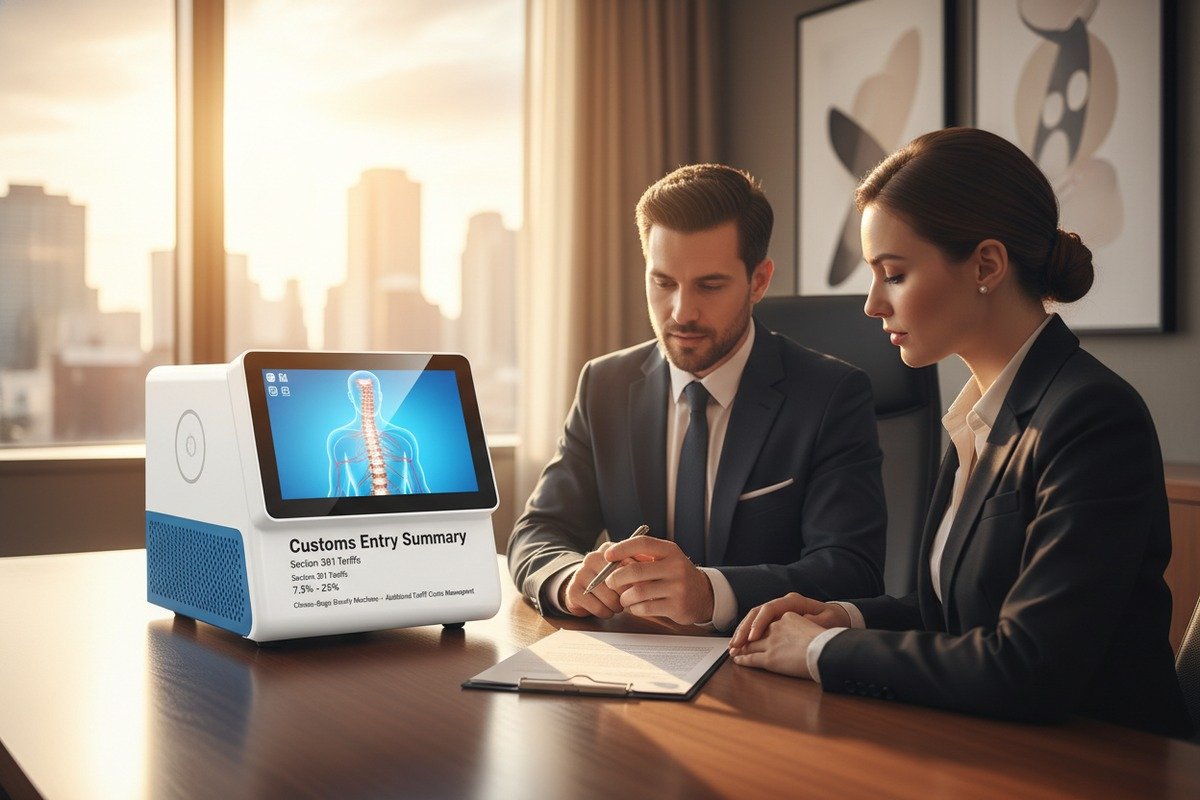 Supplier managed door-to-door logistics and customs clearance for shockwave therapy machine shipments (ID#4)