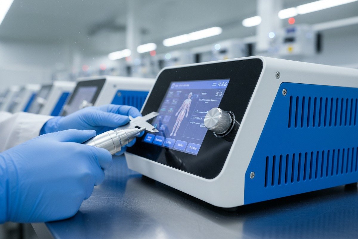 Verifying quality and durability of shockwave machines with ISO certifications and testing (ID#2)