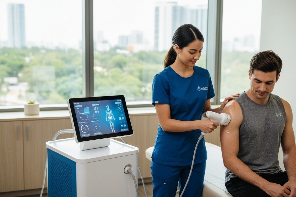 Customizing shockwave machine interface and technical parameters for private-label product branding (ID#4)