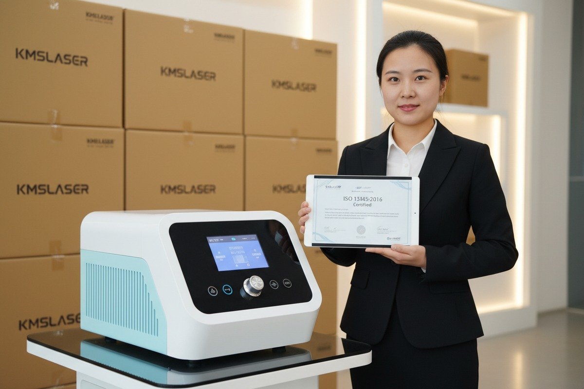 Confirming ISO 13485 scope coverage for medical device manufacturing of shockwave therapy equipment (ID#5)