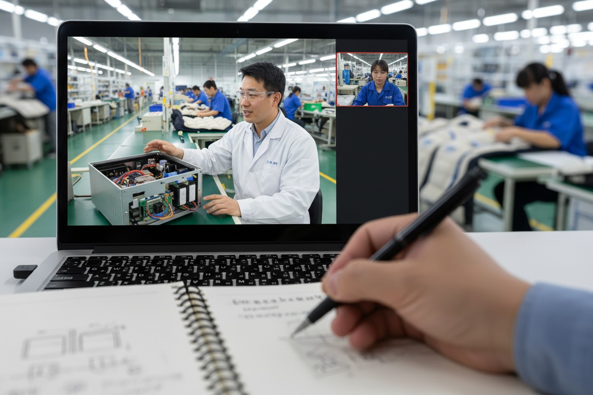 Verificación de proveedores de máquinas de presoterapia a través de licencias comerciales y recorridos en video de la línea de producción (ID#2)