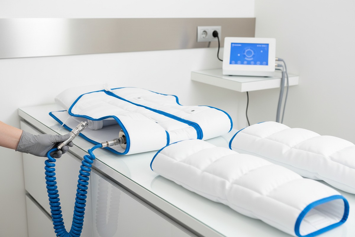 Client Experience Maintenance Optimization Pressotherapy suit designs for better client experience and reduced maintenance issues (ID#5)