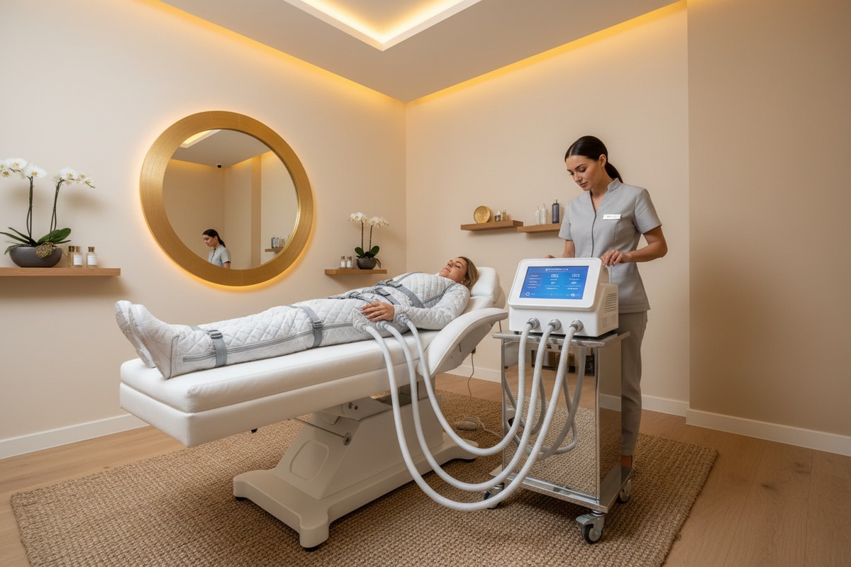 Verifying Clinical Treatment Results Verifying clinical results of pre-set programs for salon-grade pressotherapy machines and treatments (ID#5)