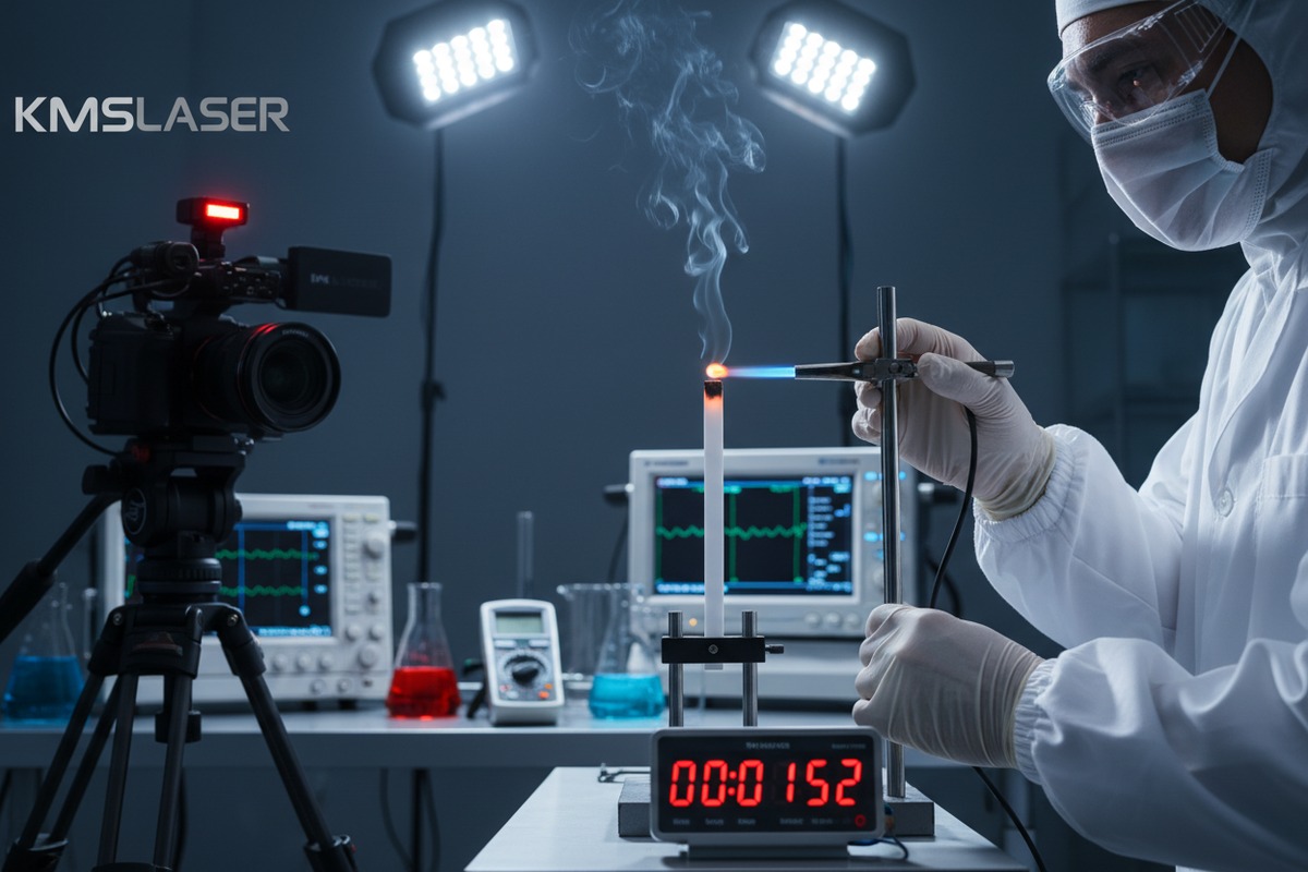 Requesting a physical burn test video to confirm flame-retardant housing for pressotherapy machines (ID#3)
