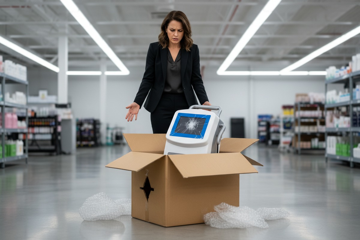 Aushandeln von hochwertigen, langlebigen Verpackungen in den ursprünglichen Stückpreis der Pressotherapie-Maschine (ID#4)