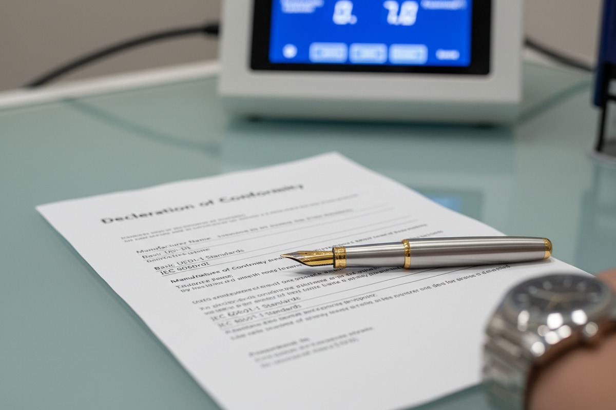 Declaration of Conformity Requirements Essential information required for a pressotherapy machine Declaration of Conformity document (ID#2)
