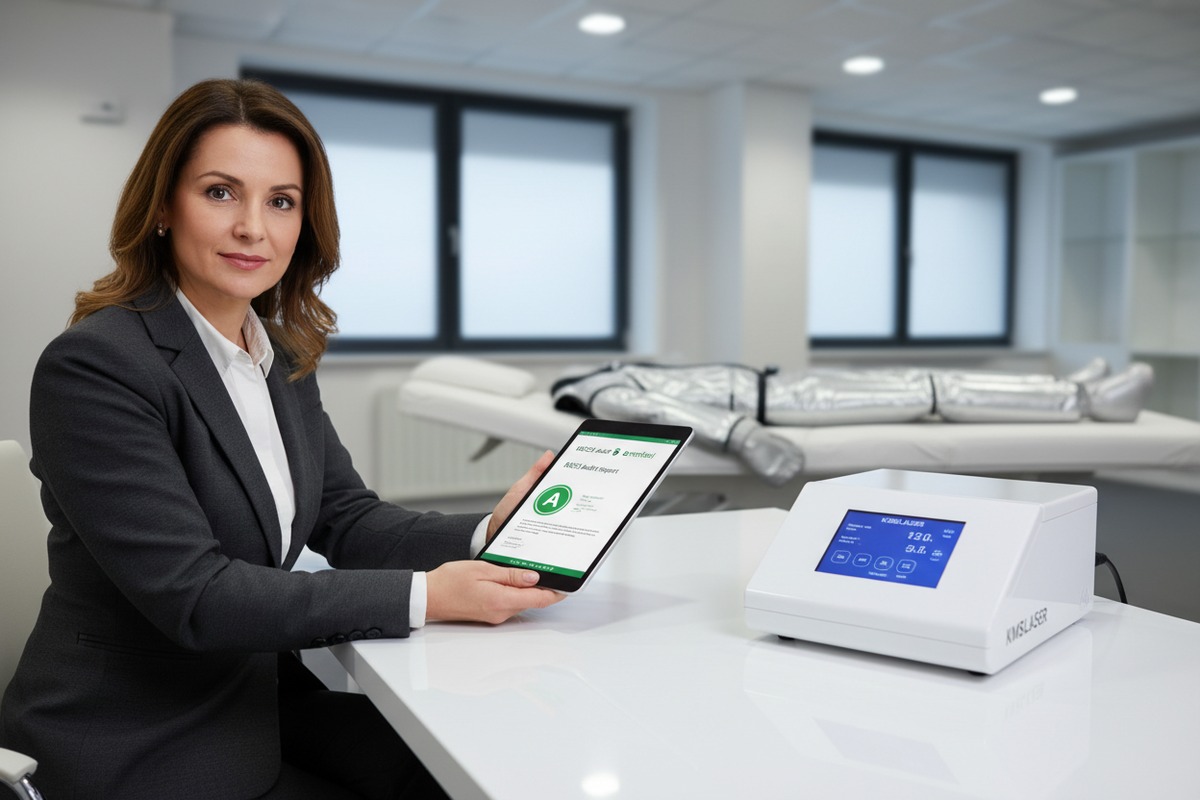 Verifying BSCI social audit compliance for sourcing professional pressotherapy machines (ID#1)