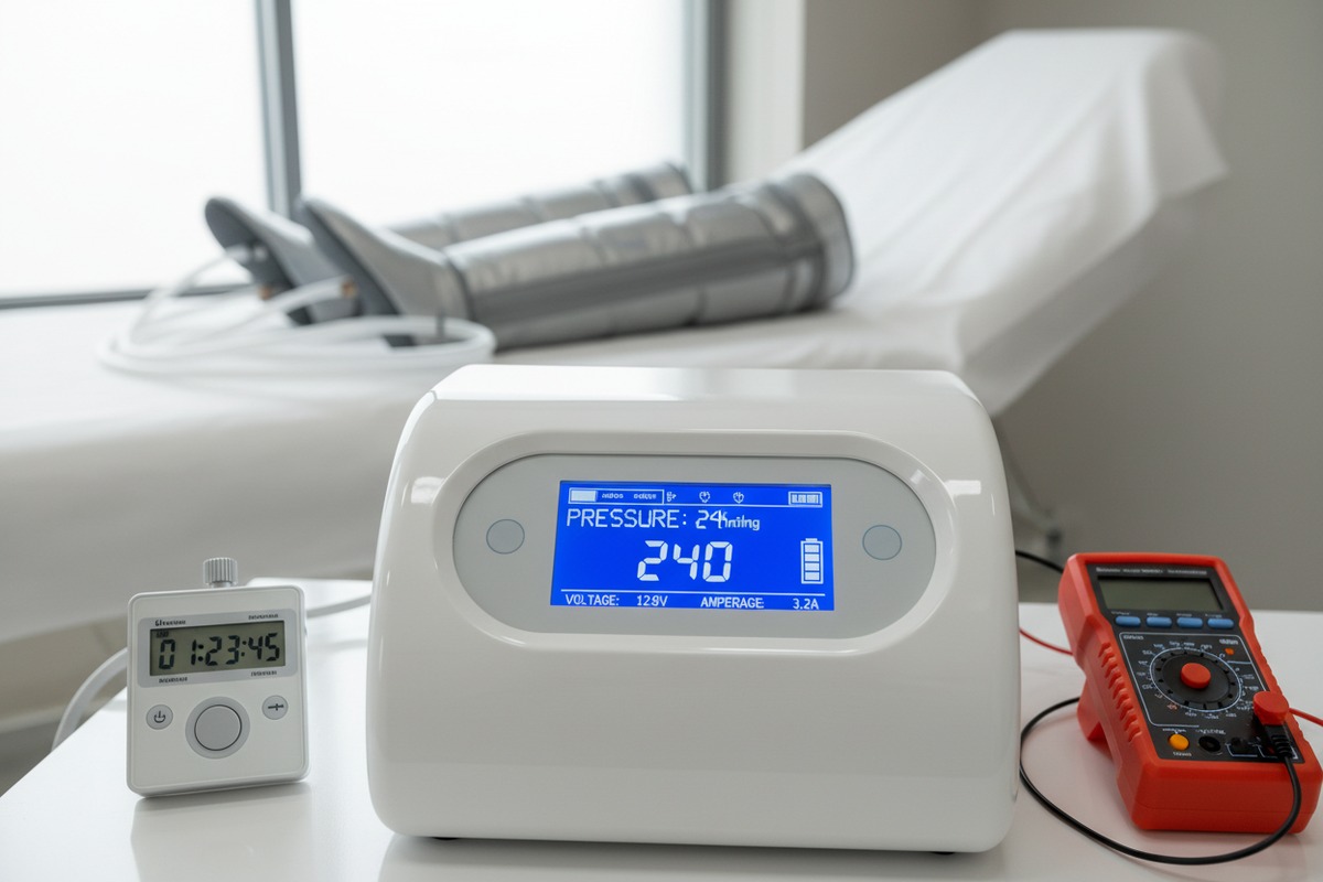 Vérification des spécifications techniques du fournisseur pour les performances de durée de vie de la batterie des machines de pressothérapie (ID#2)