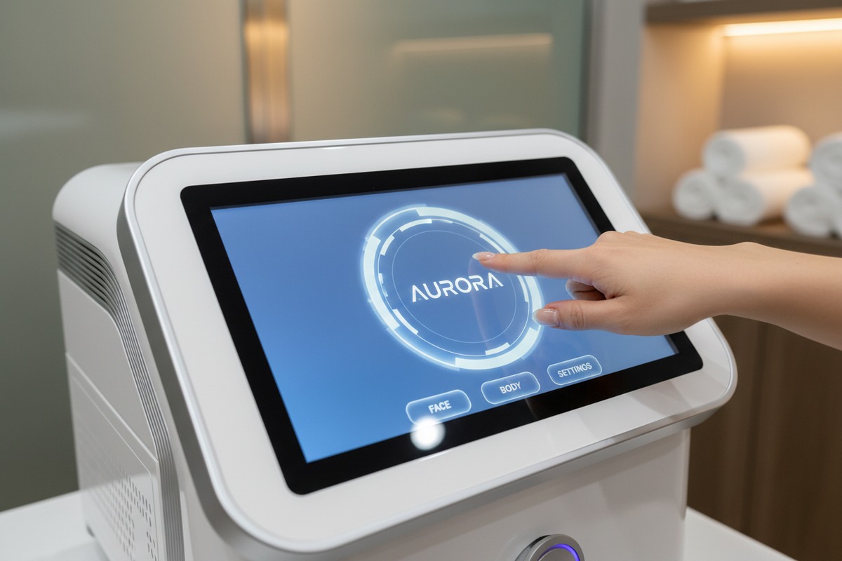 Máquina de presoterapia con marca personalizada con pantalla táctil LED intuitiva y diseño minimalista de spa de lujo (ID#2)