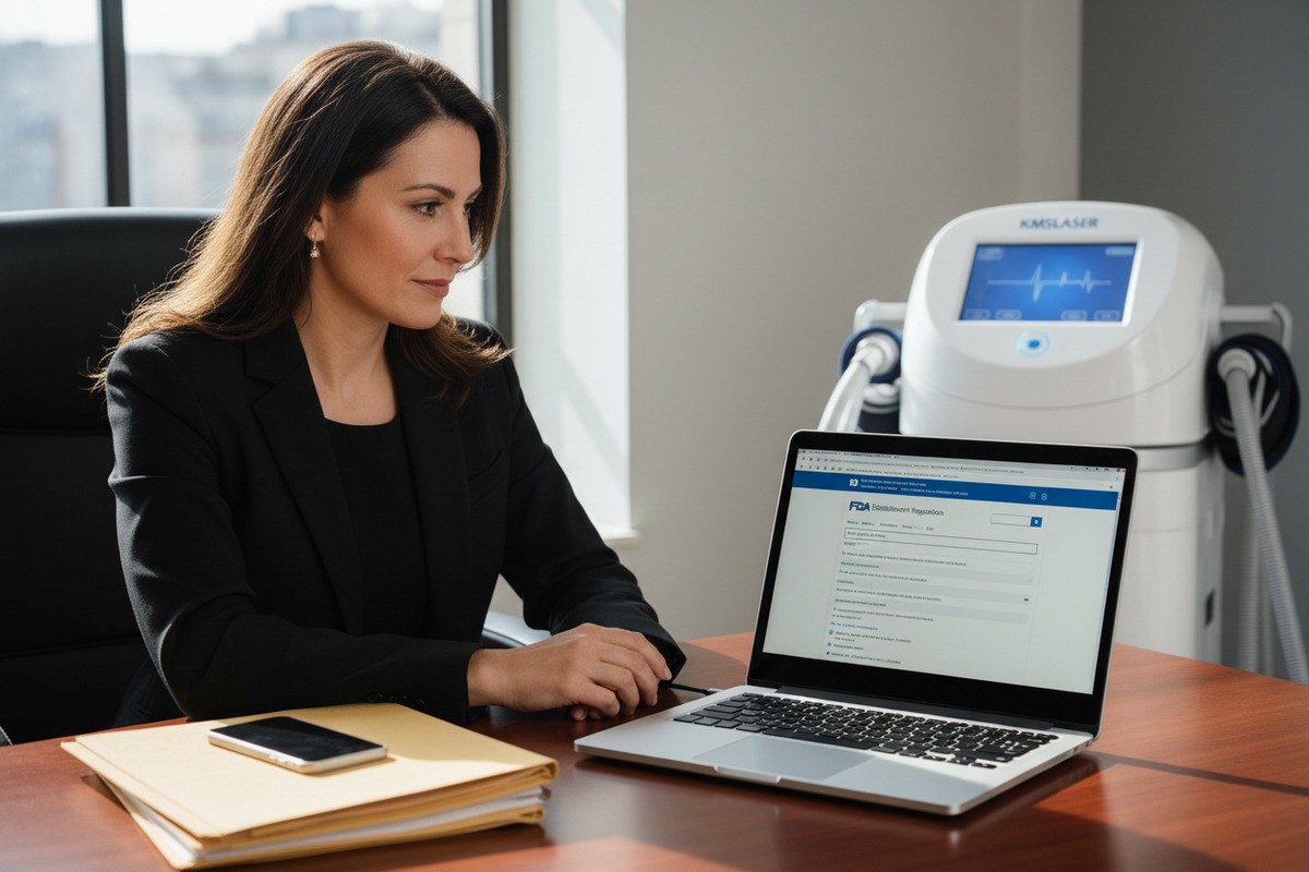 Verifying a supplier's FDA registration for a specific pressotherapy machine model (ID#1)