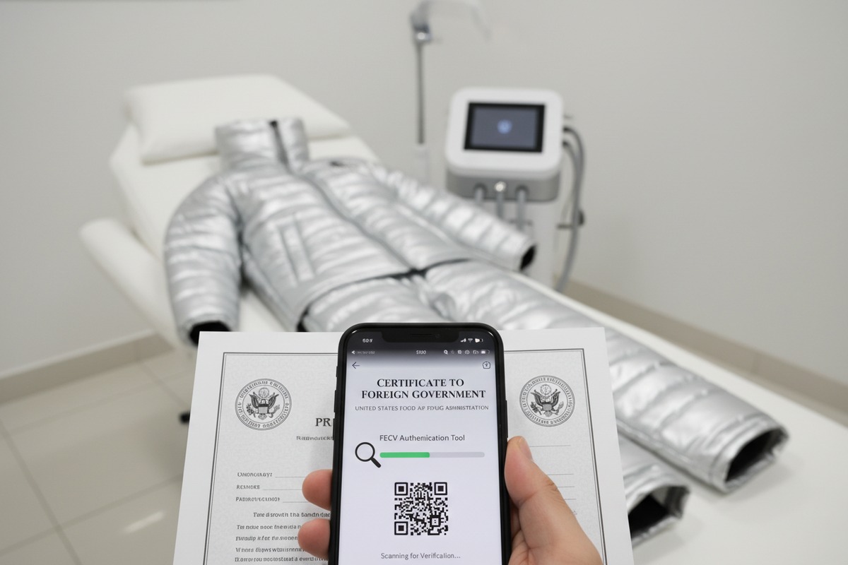 Vérification de la licence d'exportation valide Étapes pour vérifier une licence d'exportation valide pour les fournisseurs de machines de pressothérapie (ID#2)