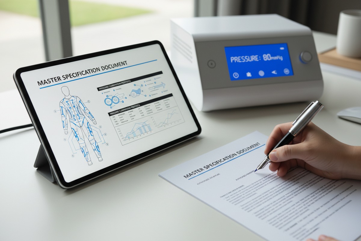 Preserving pressotherapy machine specifications during supplier contact person transitions and handovers (ID#2)