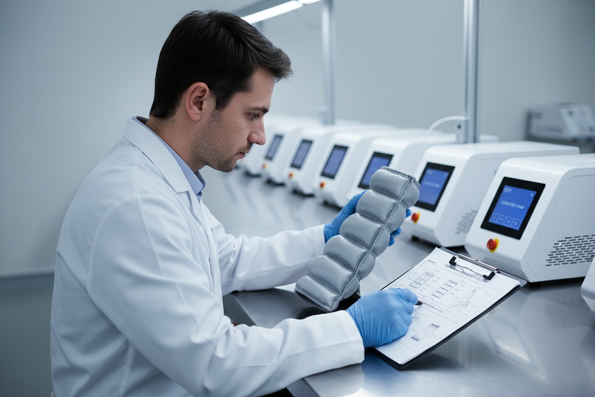 Maintaining strict quality control for private-label pressotherapy orders despite rotating factory contacts (ID#4)