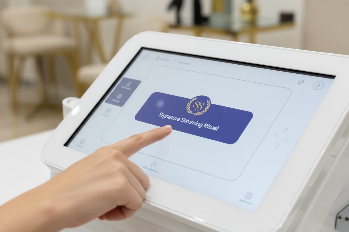Überprüfung der Pressotherapie-Druckpräzision mit digitalen Sensoren für standardisierte professionelle Service-Menüs (ID#4)